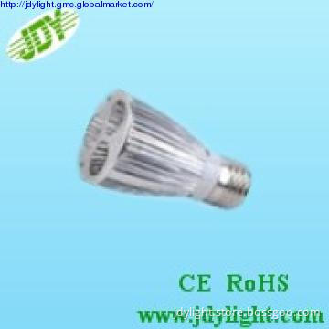 Factory aluminum 30degrees  E27 LED spot light 6W